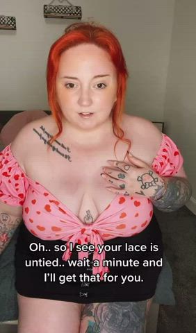 bbw goth redhead ssbbw scottish tattoo gif