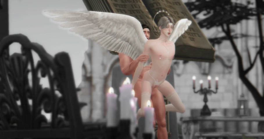 3d bareback femboy gif