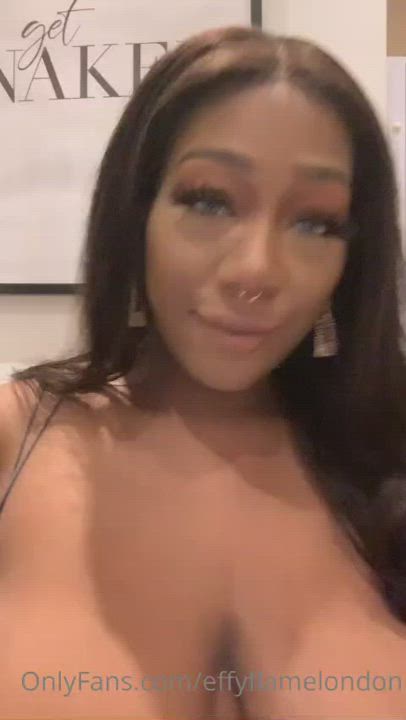 Big Tits Ebony Titty Drop gif