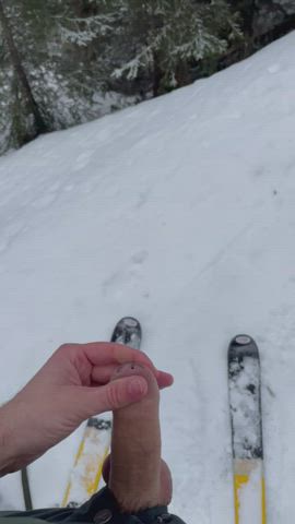 Had to stop skiing