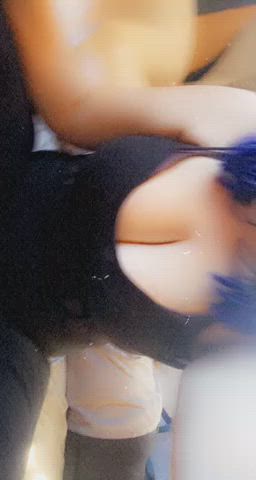 21 years old boobs chubby corset curvy milf tiny waist tits wife gif