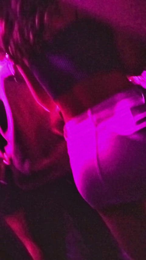 ass nightclub skirt teen gif