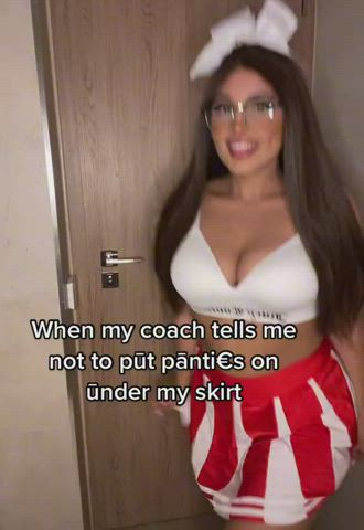 cheerleader onlyfans tease tiktok gif