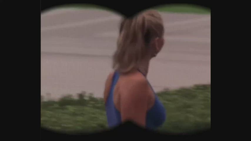 blonde sport sports bra nostalgia-fapping gif