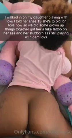 18 Years Old Age Gap Daughter Ebony gif