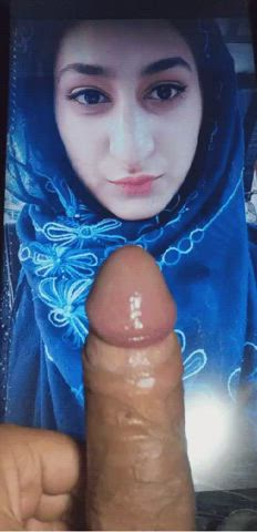 big dick cock cock worship foreskin hijab muslim tribute uncut gif