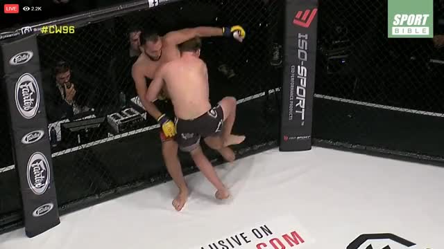 Mahmut Faour def Elliot Jenkins with ground and pount, 12-6 elbows! #CW96