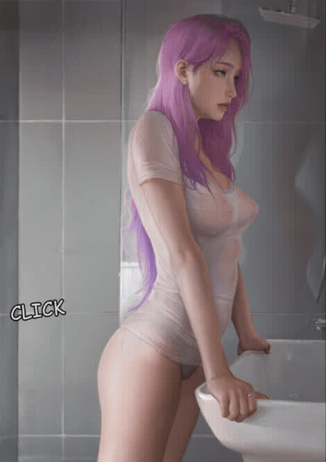 Bathroom lewd sex BH