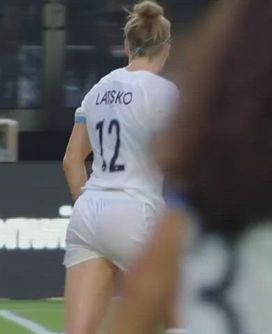 blonde slow motion sport sweaty sex thong gif