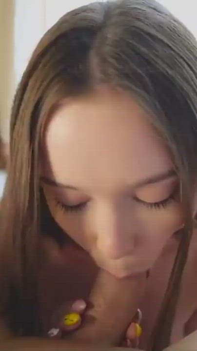 Blowjob Cum In Mouth Kate Kuray Sucking gif