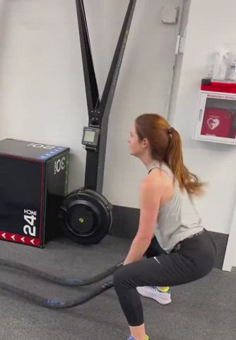 ass british celebrity fitness redhead sport star gif