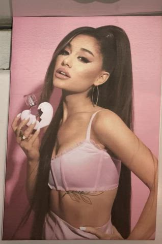 ariana grande cumshot tribute gif