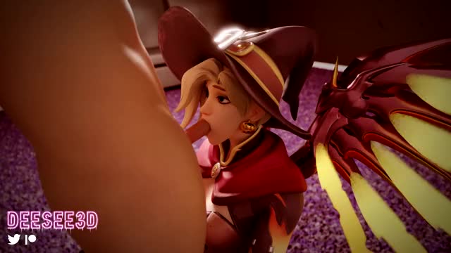 Witch Mercy Blowjob (DeeSee3D)