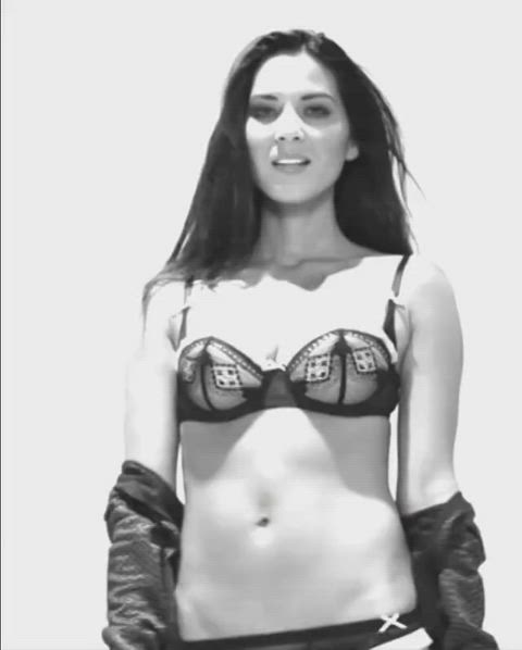 belly button olivia munn underwear gif