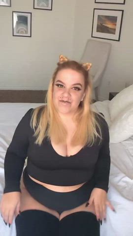 just a little curvy kitty girl tease