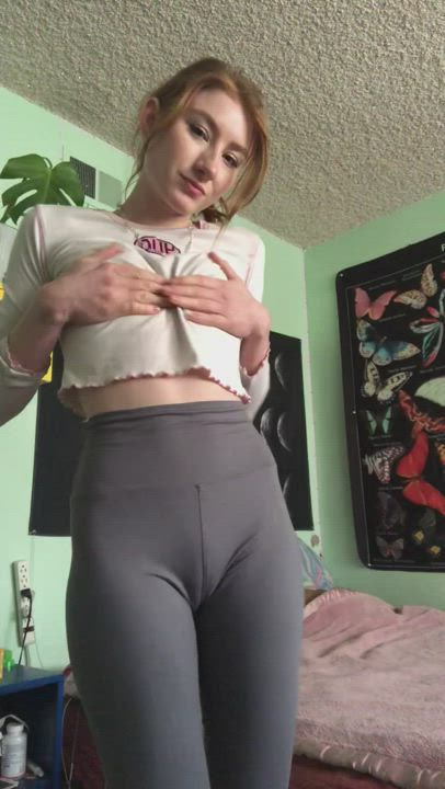 Camel Toe Nipple Play Nipples gif