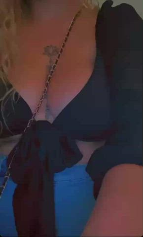 BBW Blonde Friends Huge Tits Thick gif