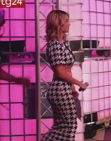 blonde high heels pawg gif