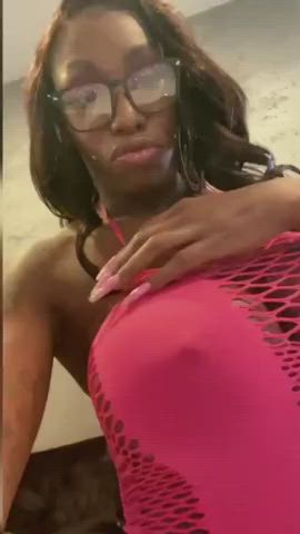 Bouncing Tits Ebony Huge Tits gif