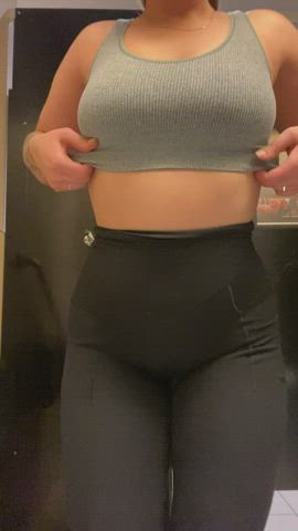 Titty drop after my workout :)