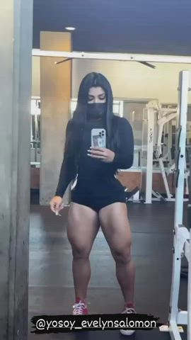 fitness latina legs mexican muscular girl skinny thighs workout worship gif