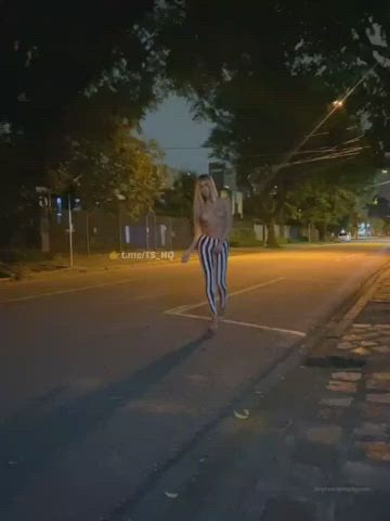 outdoor sissy trans gif