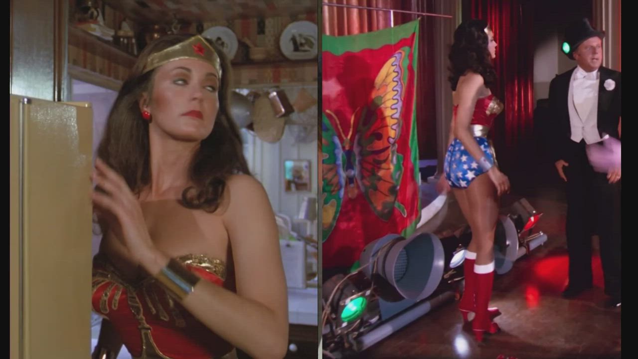 Celebrity Lynda Carter Natural Tits gif