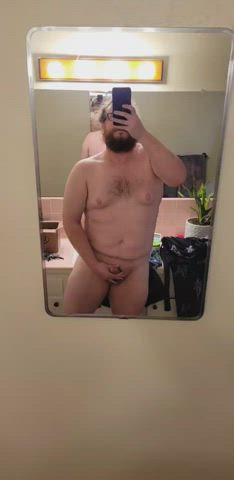 Playing in the Mirror before my Shower