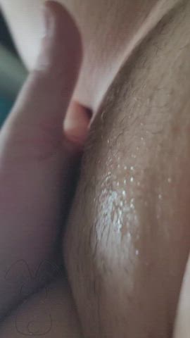 amateur fingering hotwife milf squirt squirting wet pussy wet and messy gif