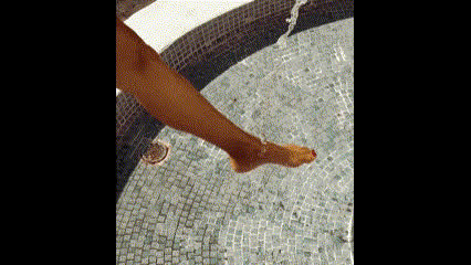 feet toes watersports wet and messy gif