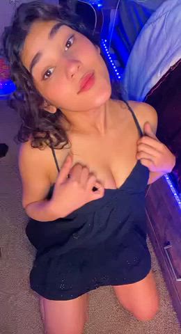 Would you cum on my barely legal tits?