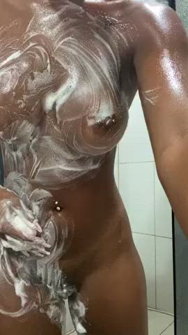 big ass big tits shower gif