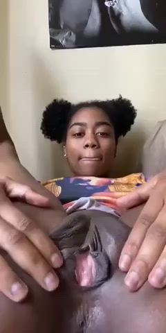 Ebony Legs Up Pussy Pussy Lips Pussy Spread gif