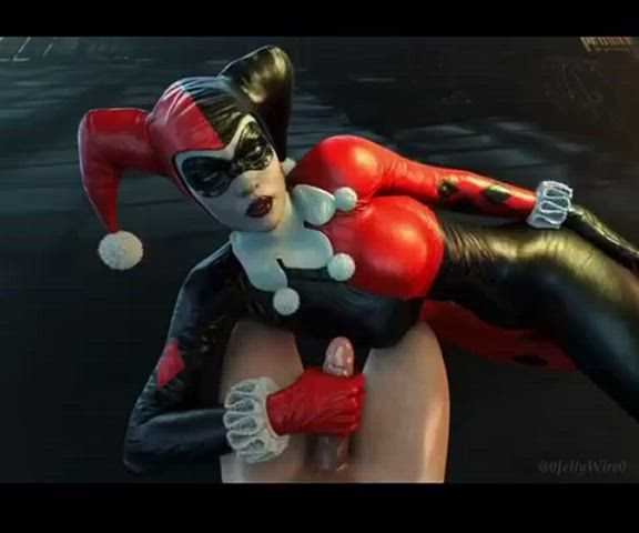 Handjob Harley Quinn Latex gif