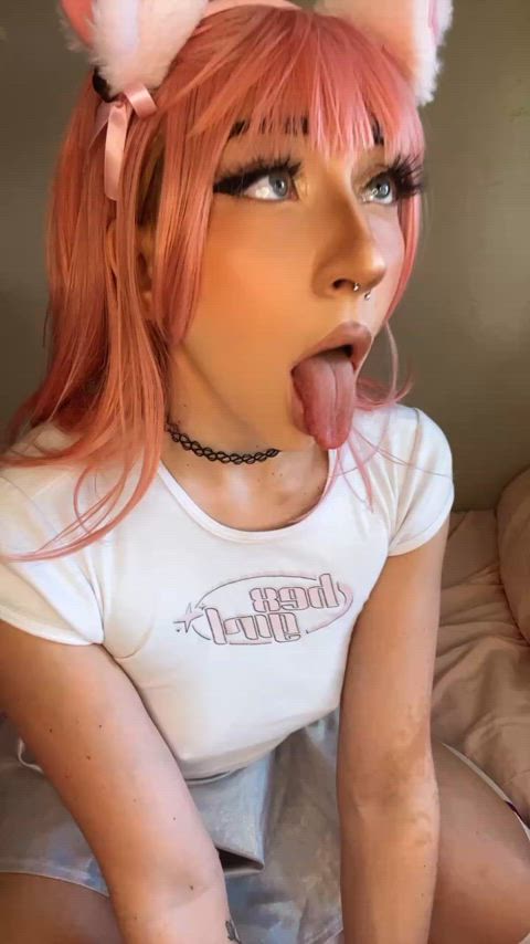 cute kitty ahegao😝