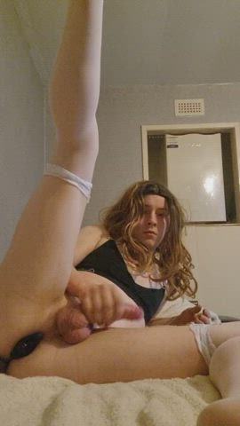 butt plug cock sissy gif