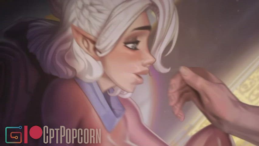 Animation Anime Art Blonde Cartoon Elf Fantasy Hentai Rule34 gif