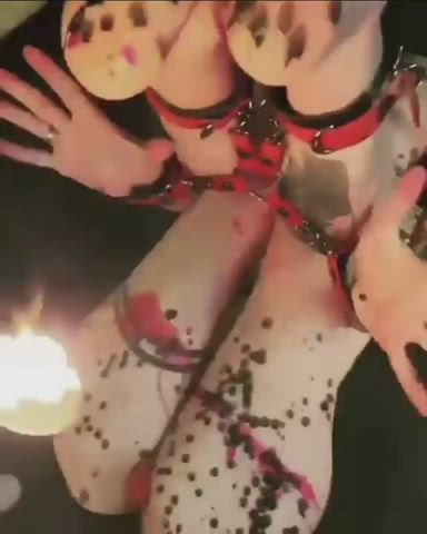 bdsm candle wax hardcore pain gif