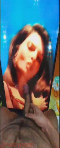 Jacqueline cum tribute part 5 on big tv screen aaah 💦💦💦💦