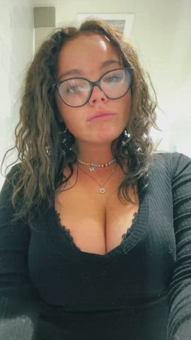 big tits boobs tease teen tiktok gif