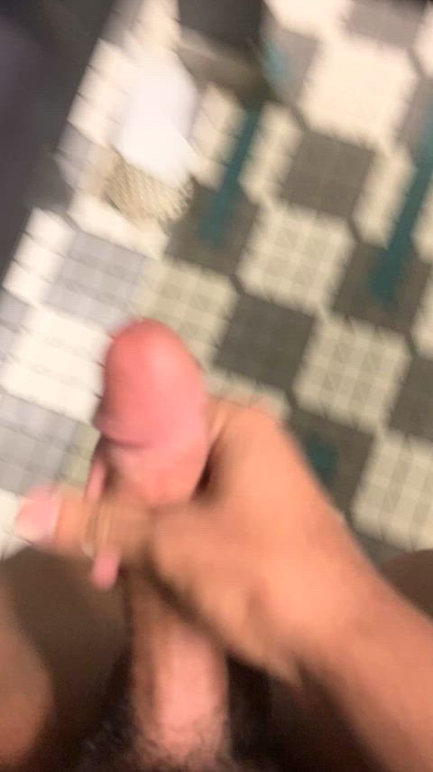 cock cum cumshot gay male masturbation orgasm public sissy solo gif