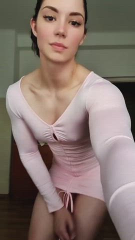 Ass Bodybuilder Dancing Dress Fitness Muscular Girl Russian Tight gif