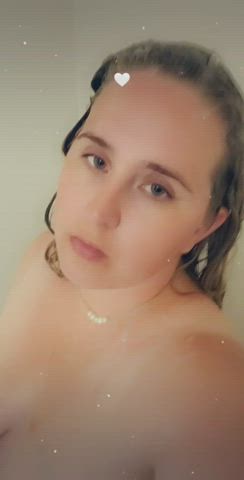 shower tease tits gif