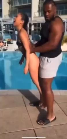 Your wife went to the hotel pool without you and sent you this video….