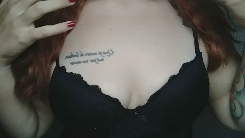 Let my boobs wish you a great day, babe