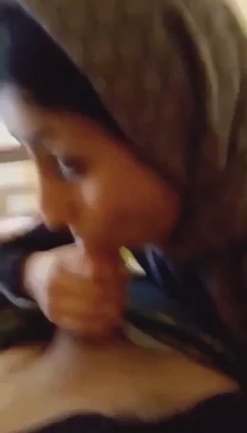 blowjob hijab pov gif