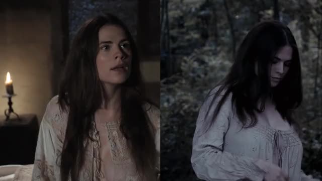 Hayley Atwell - The Pillars of the Earth (2010, Eps 5-6) - split-screen mini-loop,