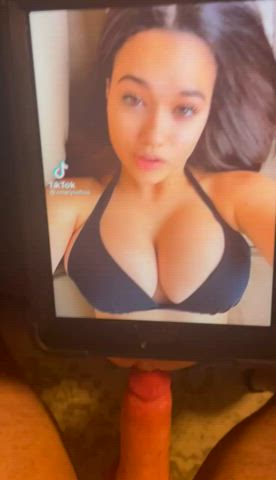 big tits bikini cum cumshot fleshlight teen tiktok tits tribute r/tiktits gif