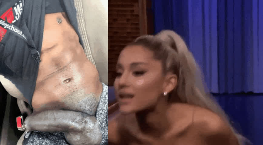 ariana grande bbc babecock gif