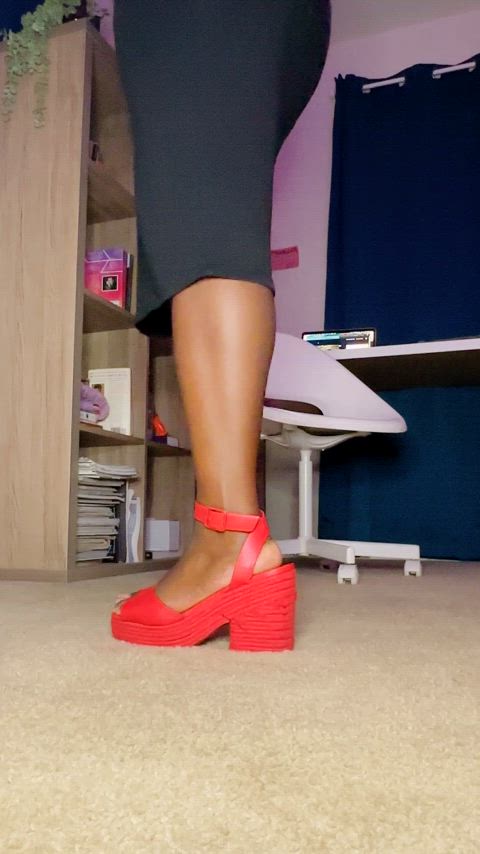 ebony feet feet fetish heels gif